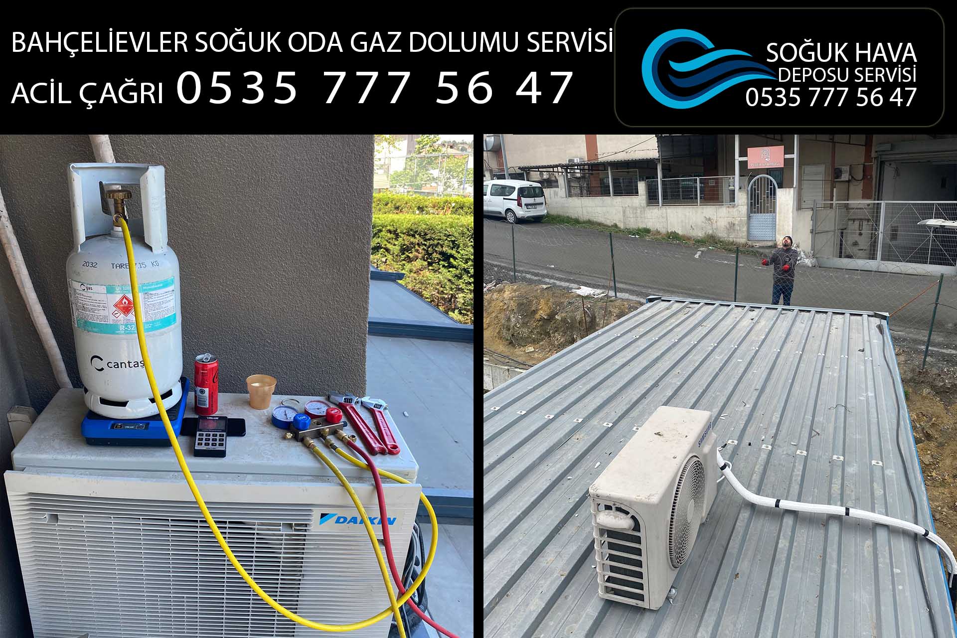 bahçelievler soğuk oda gaz dolumu servisi