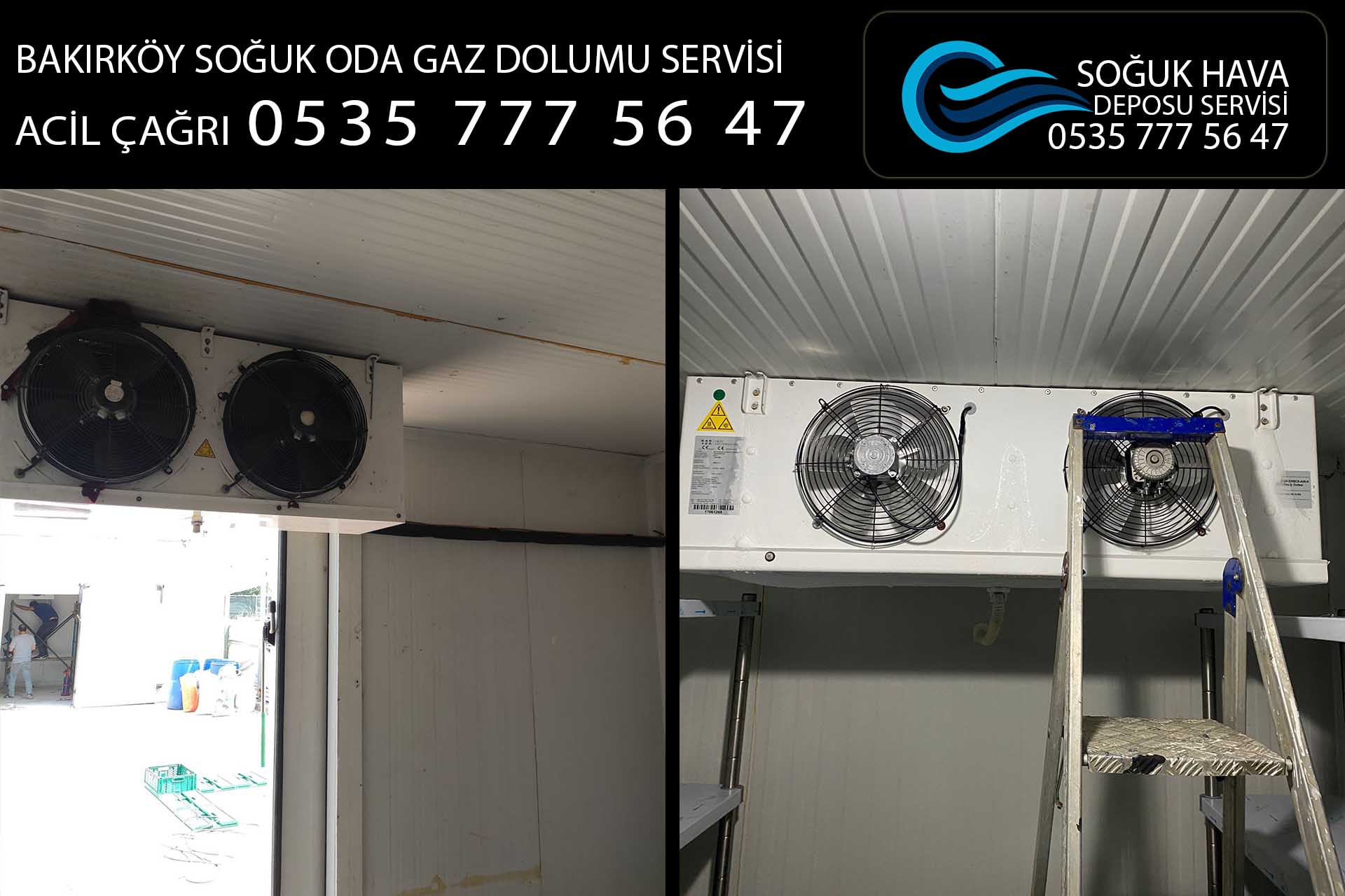 bakırköy soğuk oda gaz dolumu servisi