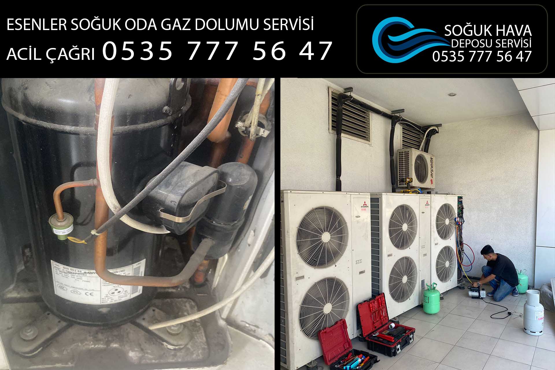 esenler soğuk oda gaz dolumu servisi