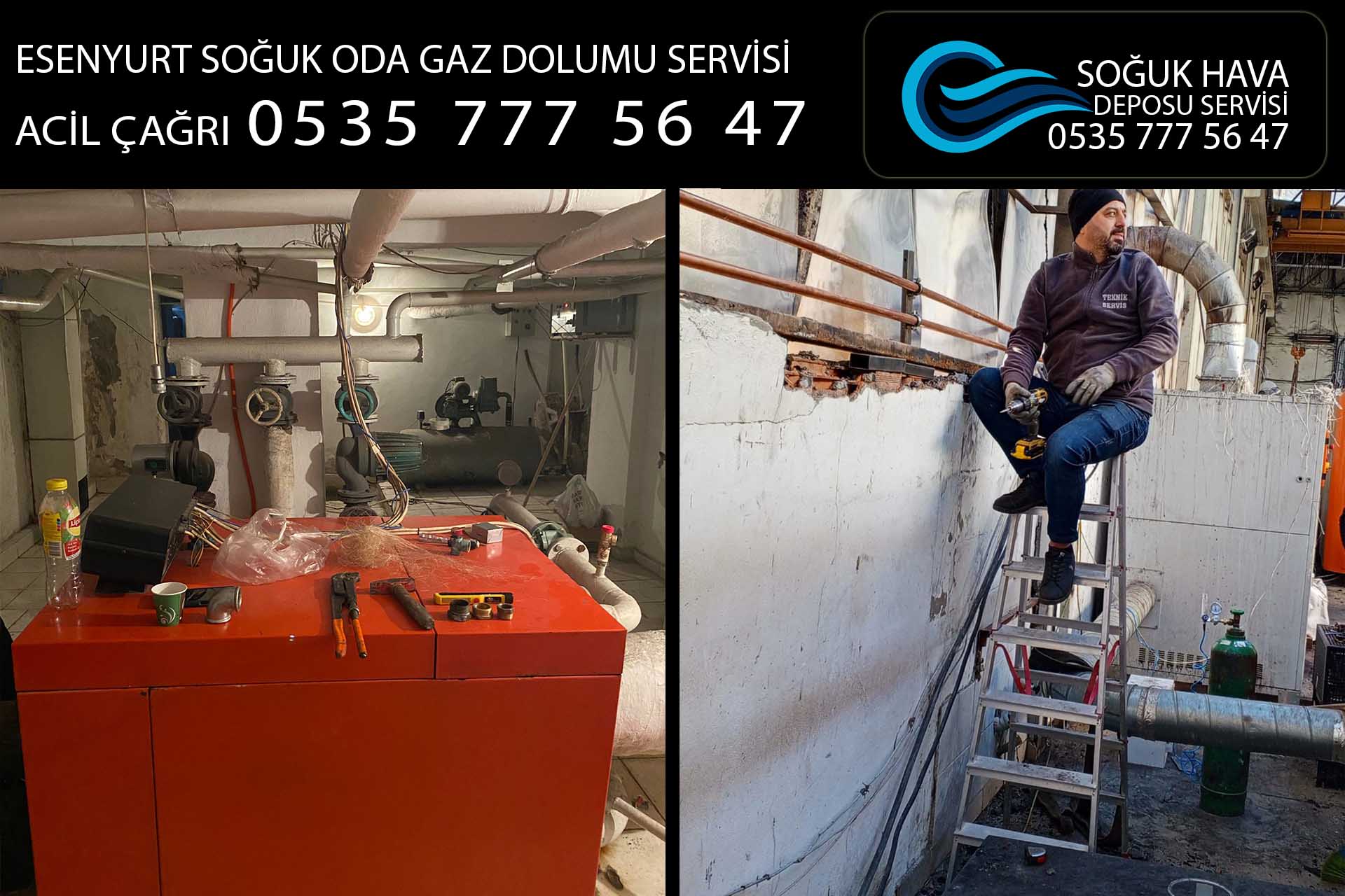 esenyurt soğuk oda gaz dolumu servisi