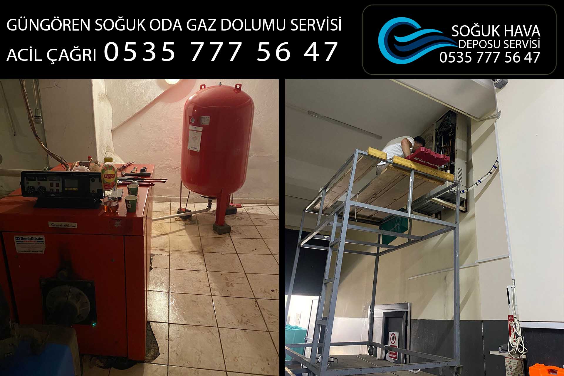 güngören soğuk oda gaz dolumu servisi