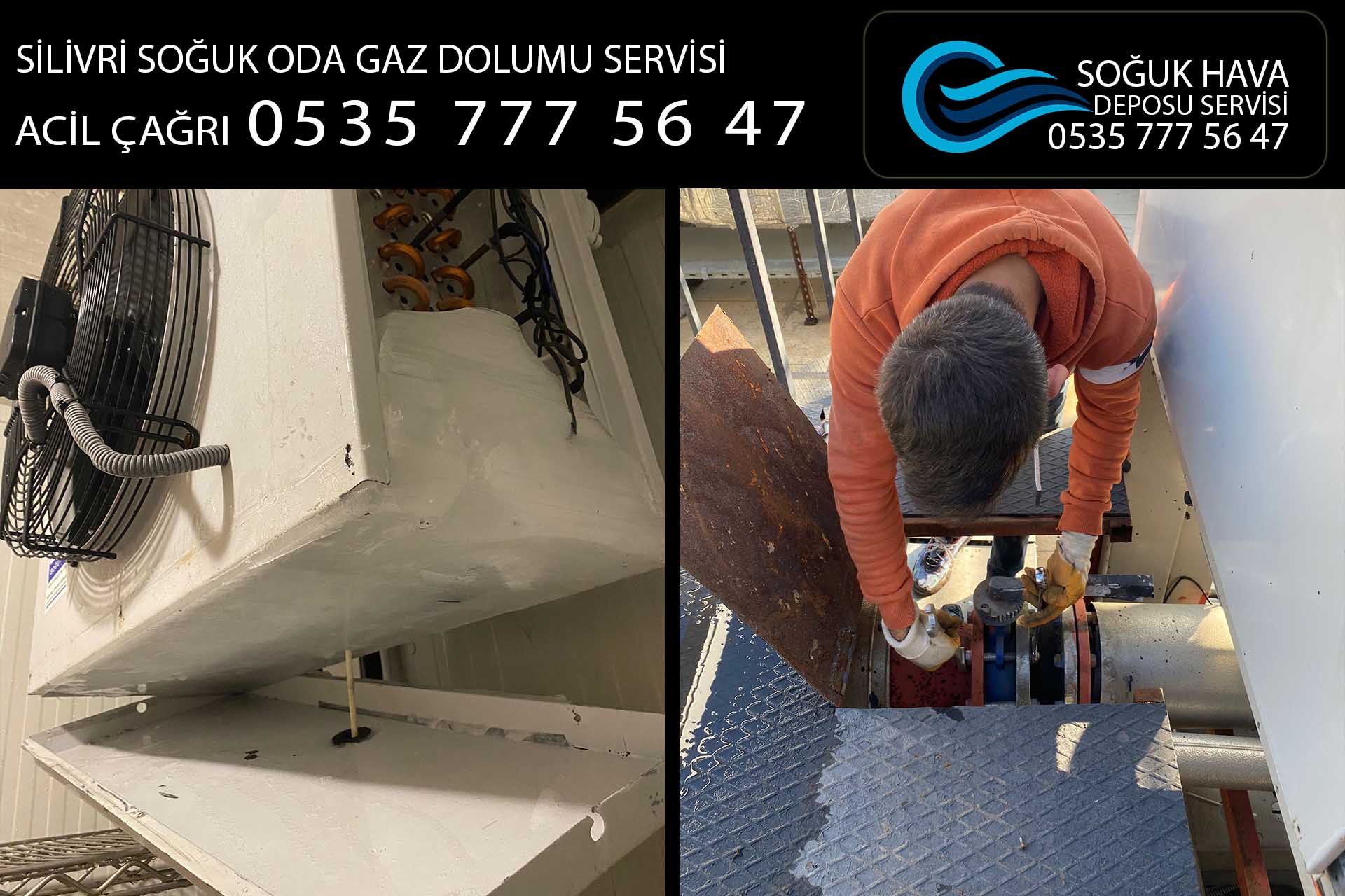 silivri soğuk oda gaz dolumu servisi